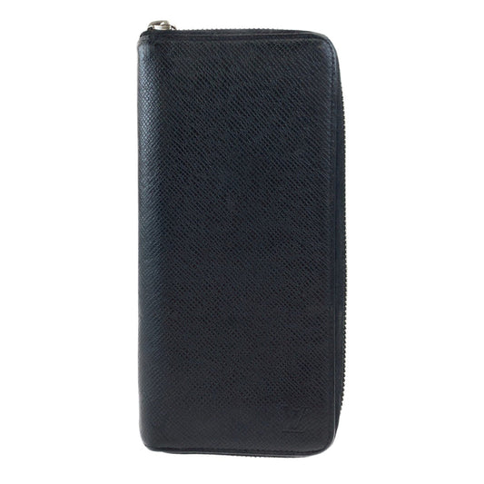 LOUIS VUITTON Long Wallet Purse M30503 leather black Long Wallet Purse Zip Around Taiga Zippy Wallet Vertical mens