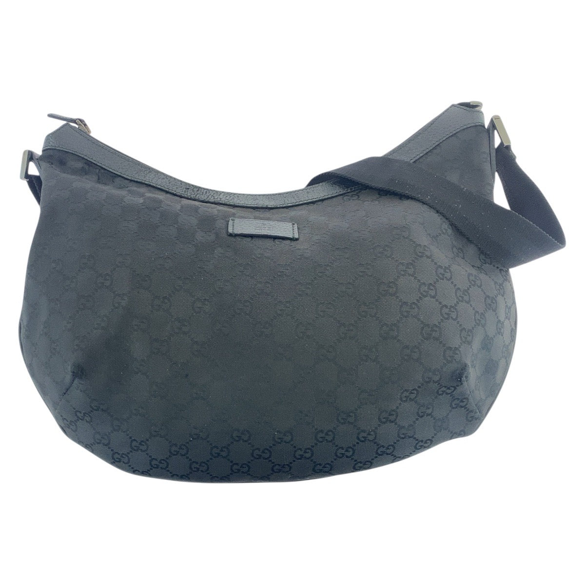 GUCCI Shoulder Bag 189752 GG canvas, leather black Crossbody Shoulder Bag Women