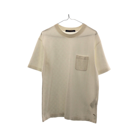 LOUIS VUITTON Short sleeve T-shirt RM211Q VHI HJY40W cotton white 21Stainless Steel Half Damier M