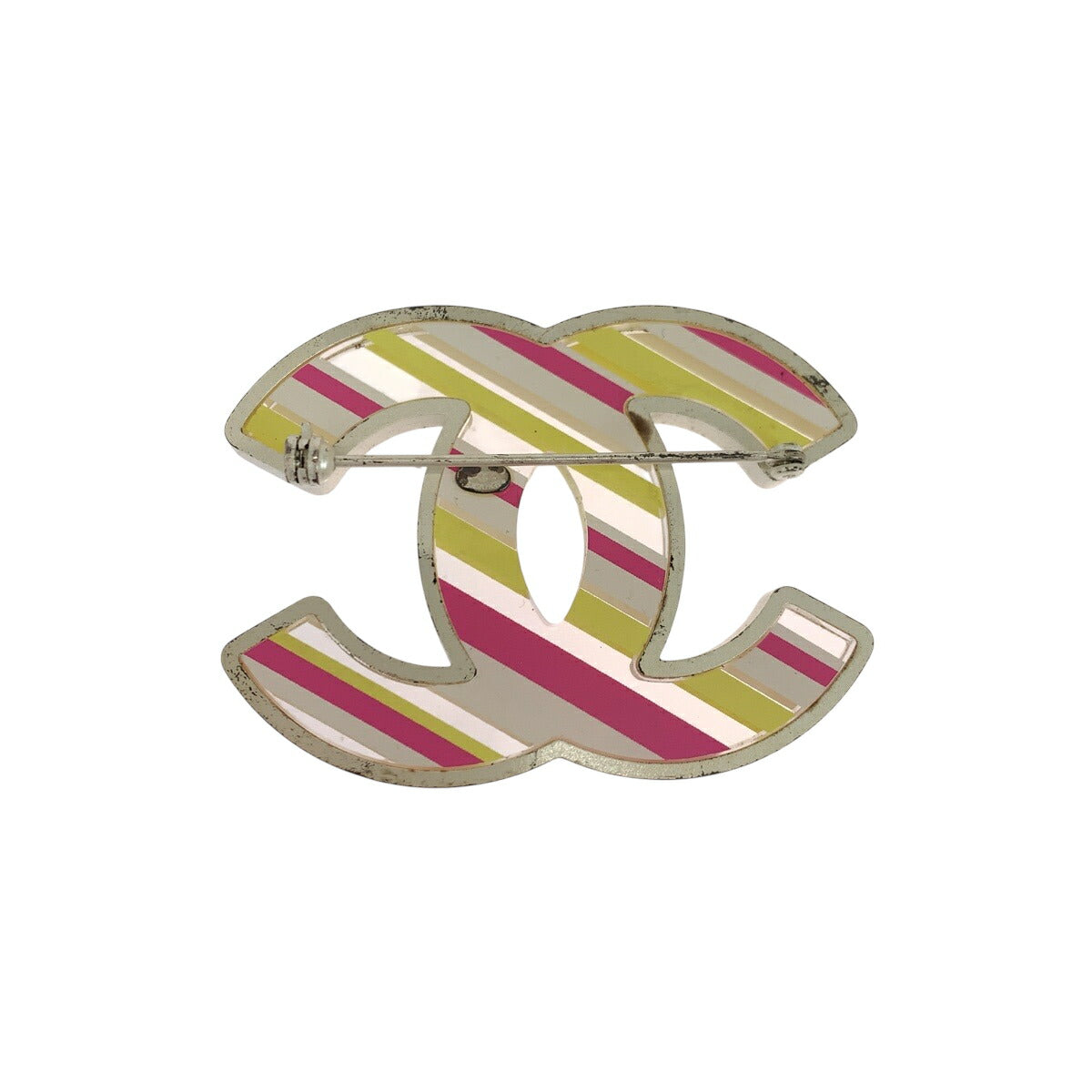Chanel Coco Mark Stripe Brooch