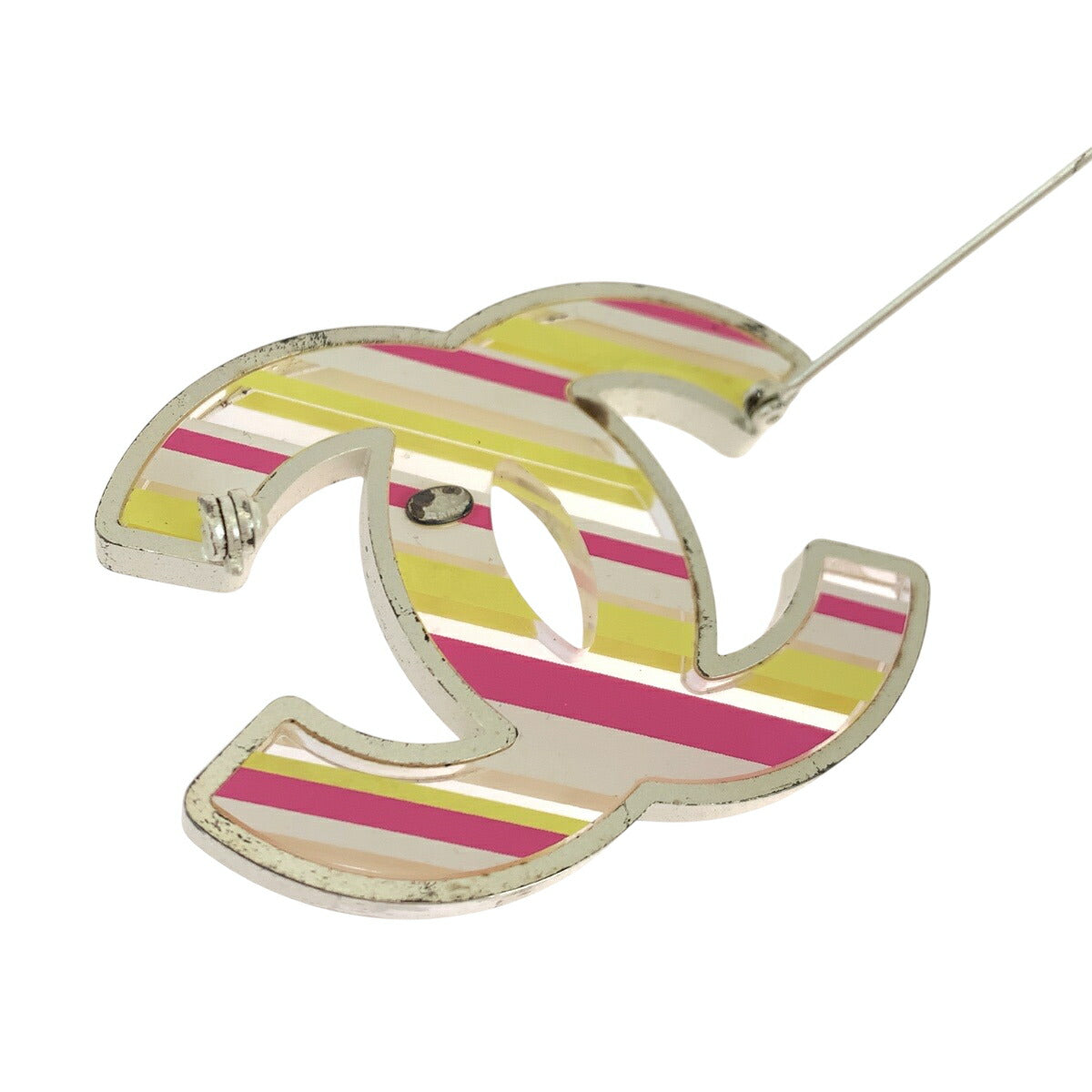 Chanel Coco Mark Stripe Brooch