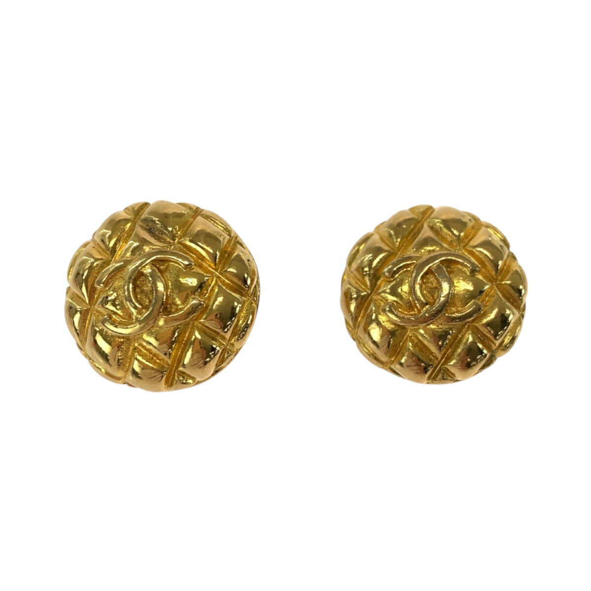 Chanel Matelasse Coco Mark Earrings