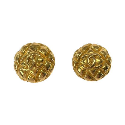 Chanel Matelasse Coco Mark Earrings