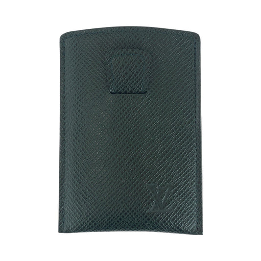 LOUIS VUITTON Card Case M30544 leather Epithea dark green Epi Etui Cult Devisite Toilette