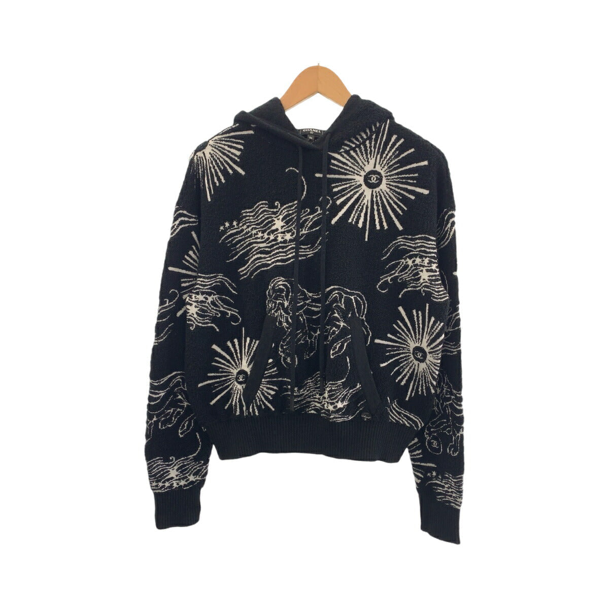 Chanel Coco Mark Lion Cotton Hoodie