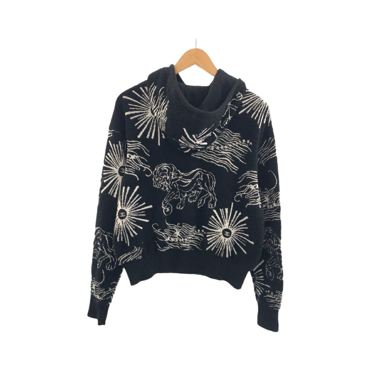 Chanel Coco Mark Lion Cotton Hoodie