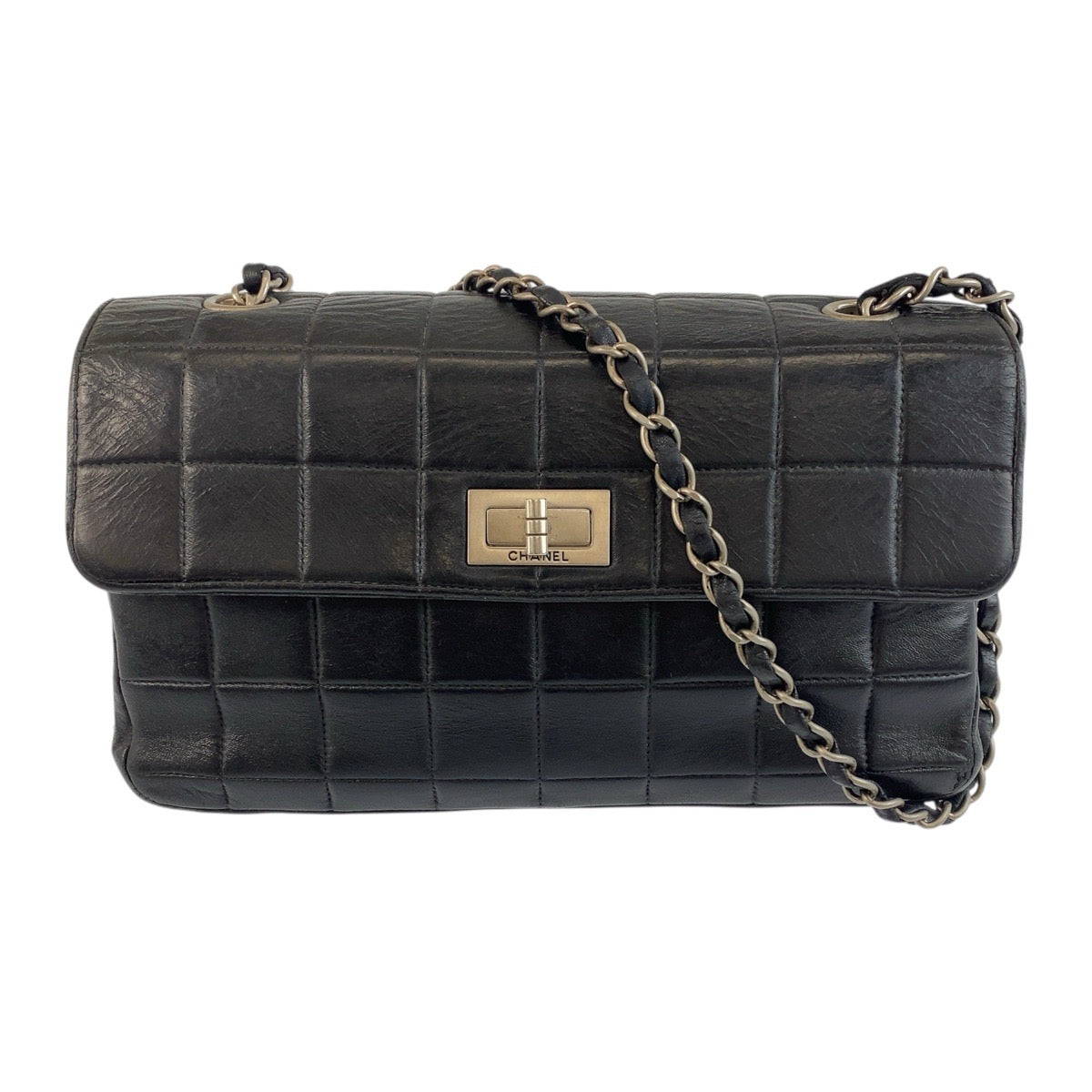 Chanel Choco Bar Lambskin Shoulder Bag