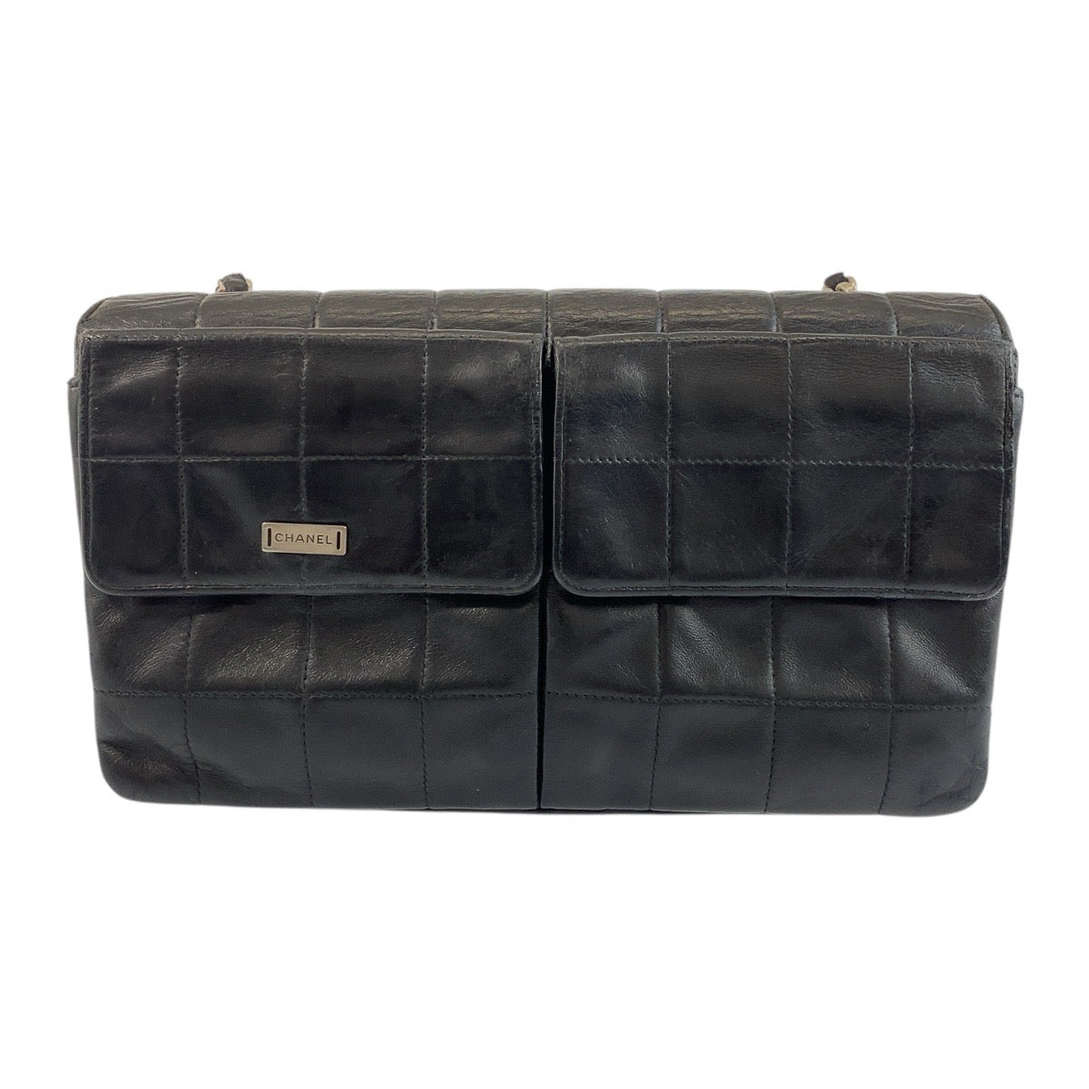 Chanel Choco Bar Lambskin Shoulder Bag