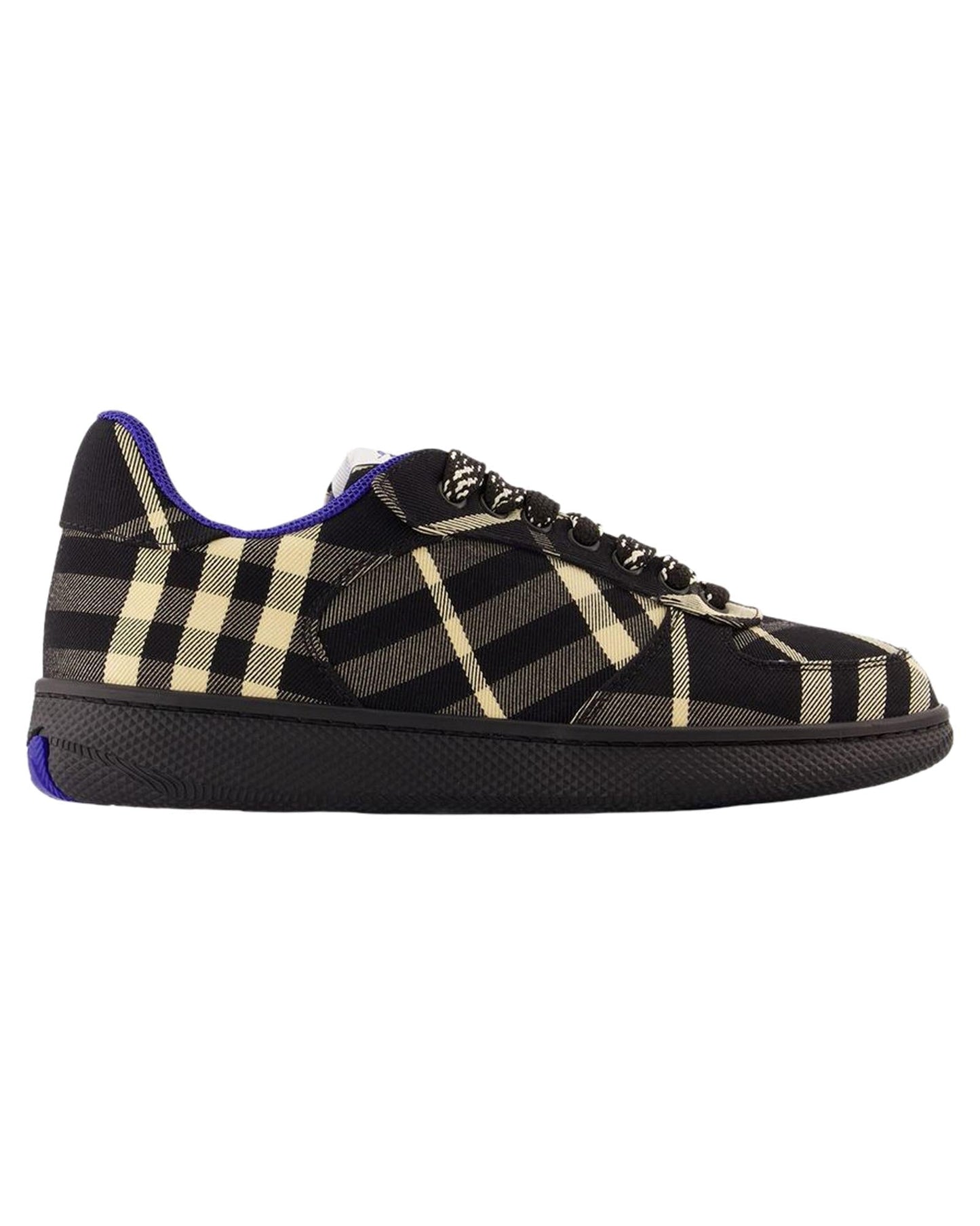 Burberry Checkered Pattern Sneakers Women Black | Black