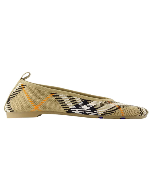 Burberry SlipOn Tartan Flats Women Brown | Beige