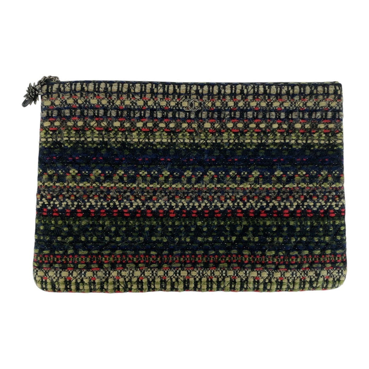 Chanel Coco Mark Tweed Clutch Bag