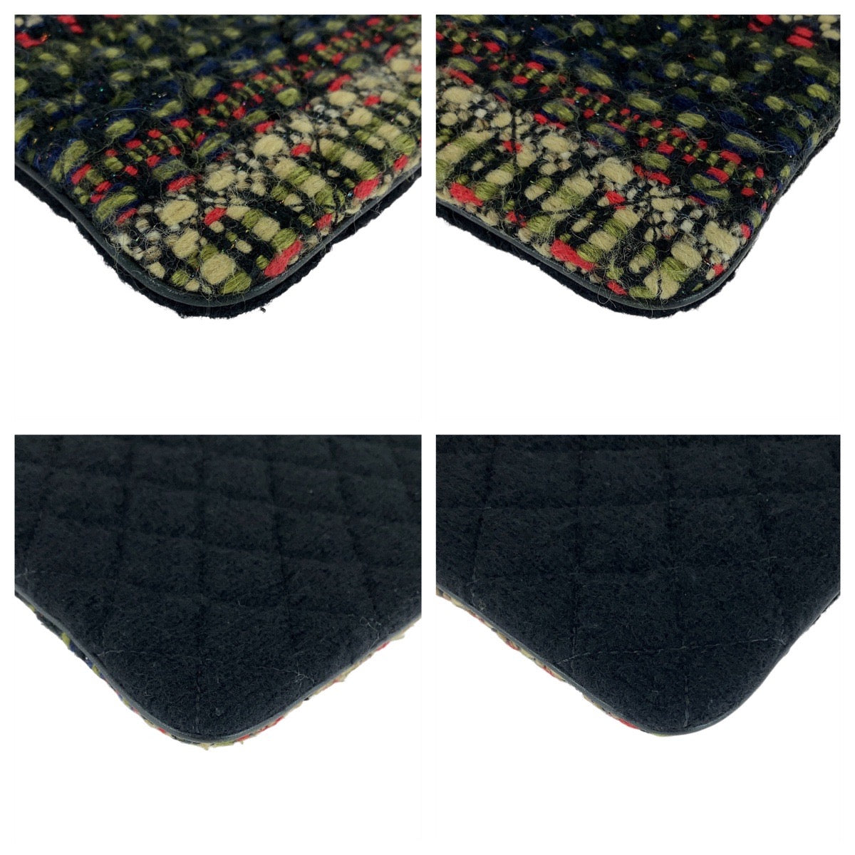 Chanel Coco Mark Tweed Clutch Bag