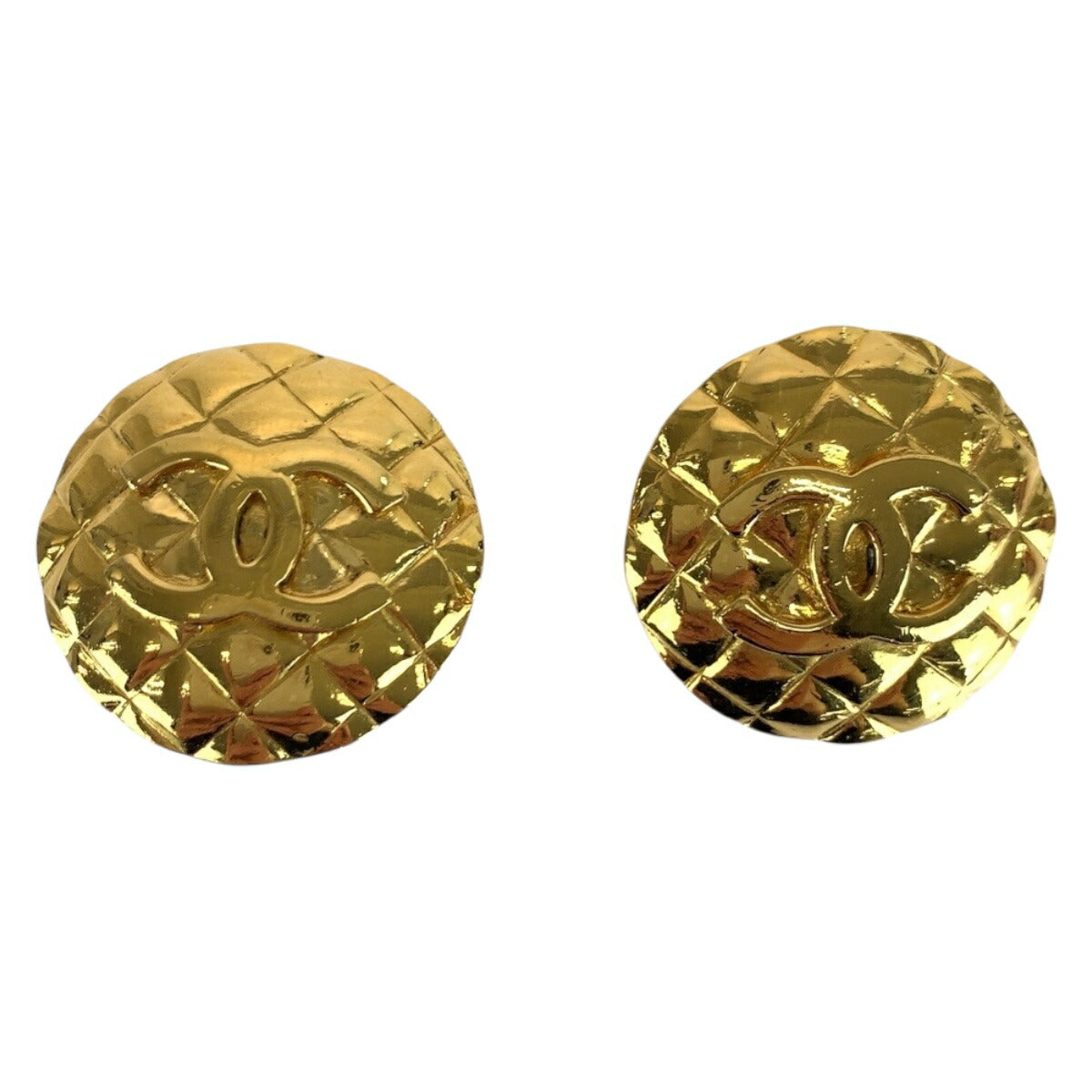 Chanel Matelasse Coco Mark Earrings
