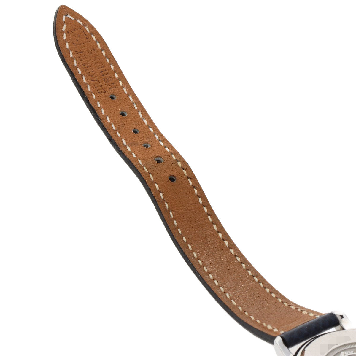 HERMES Watches Quartz CO1.510 Stainless Steel, Leather Silver Clipper oval white dial Women  d