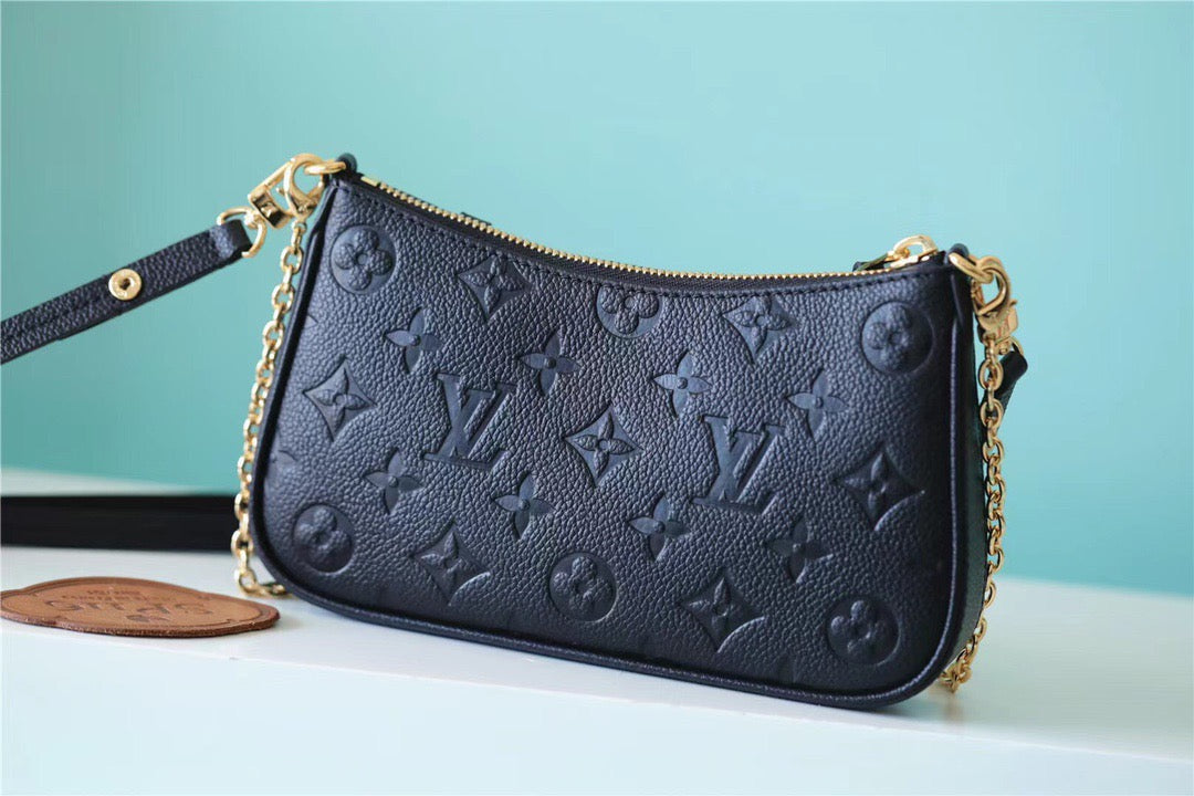 Top Quality Easy Pouch On Strap Monogram Empreinte Black For Women, Womens Handbags, Shoulder Bags And Crossbody Bags 7.5in/19cm Top Quality M80349