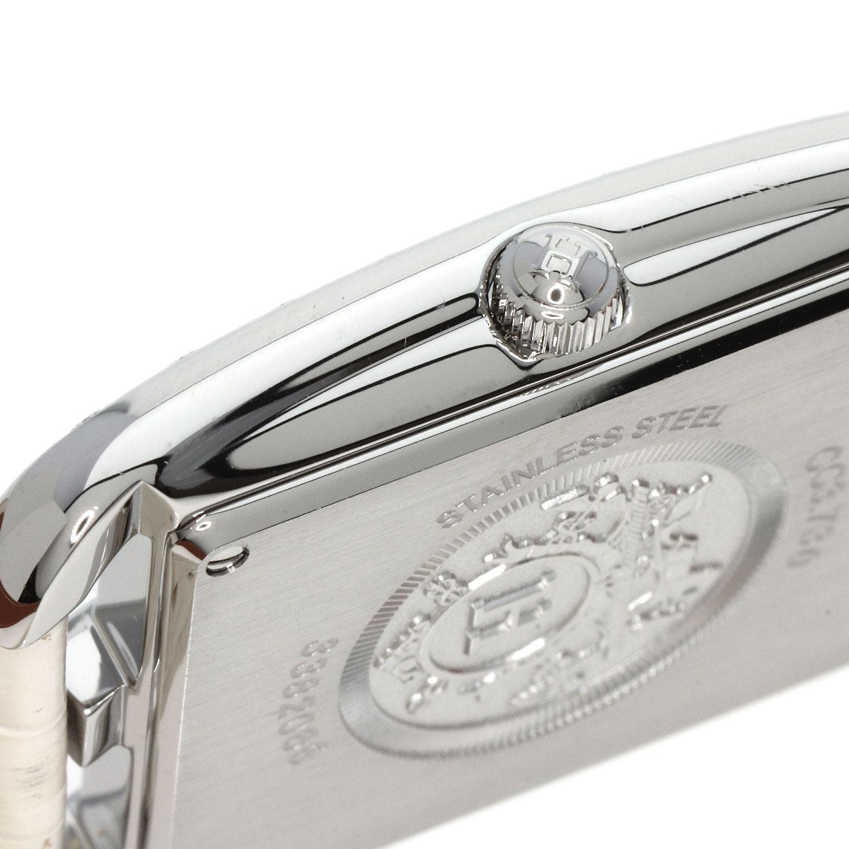 HERMES Watches Quartz CC3.730 Stainless Steel, Leather, Diamond Silver Cape Cod Chene Dunkle White shell dial Women  d