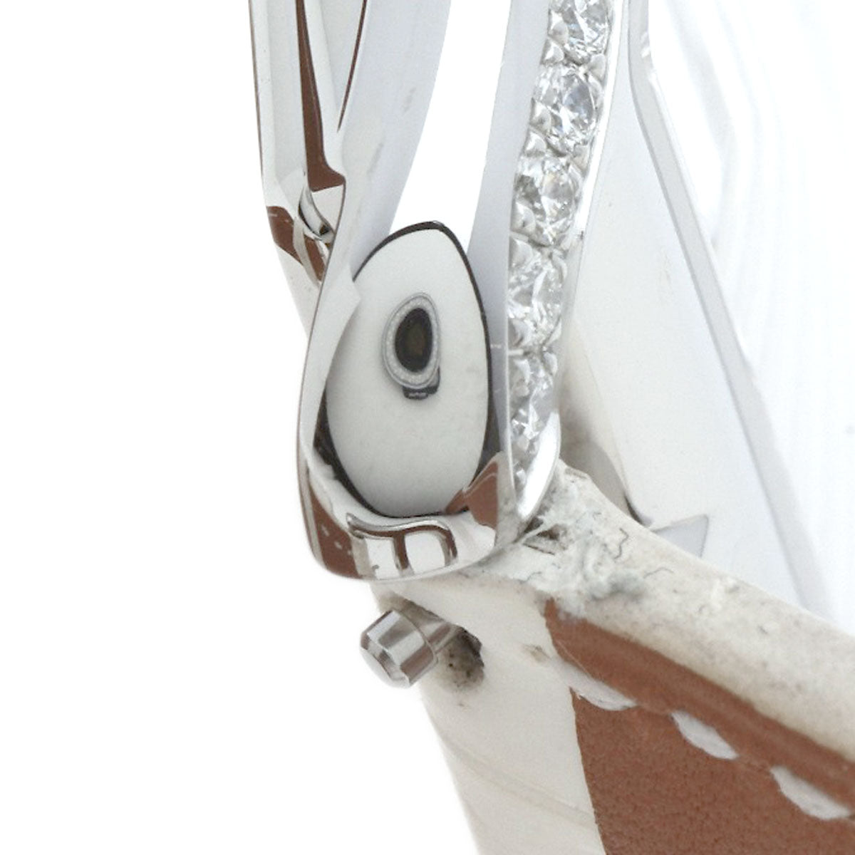HERMES Watches Quartz CC3.730 Stainless Steel, Leather, Diamond Silver Cape Cod Chene Dunkle White shell dial Women  d