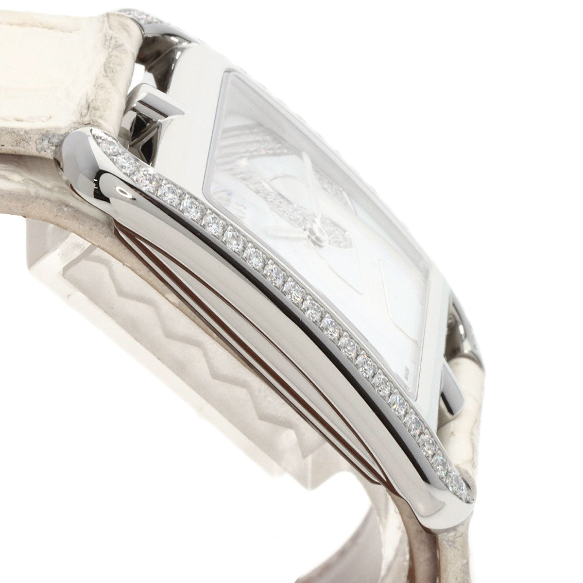 HERMES Watches Quartz CC3.730 Stainless Steel, Leather, Diamond Silver Cape Cod Chene Dunkle White shell dial Women  d