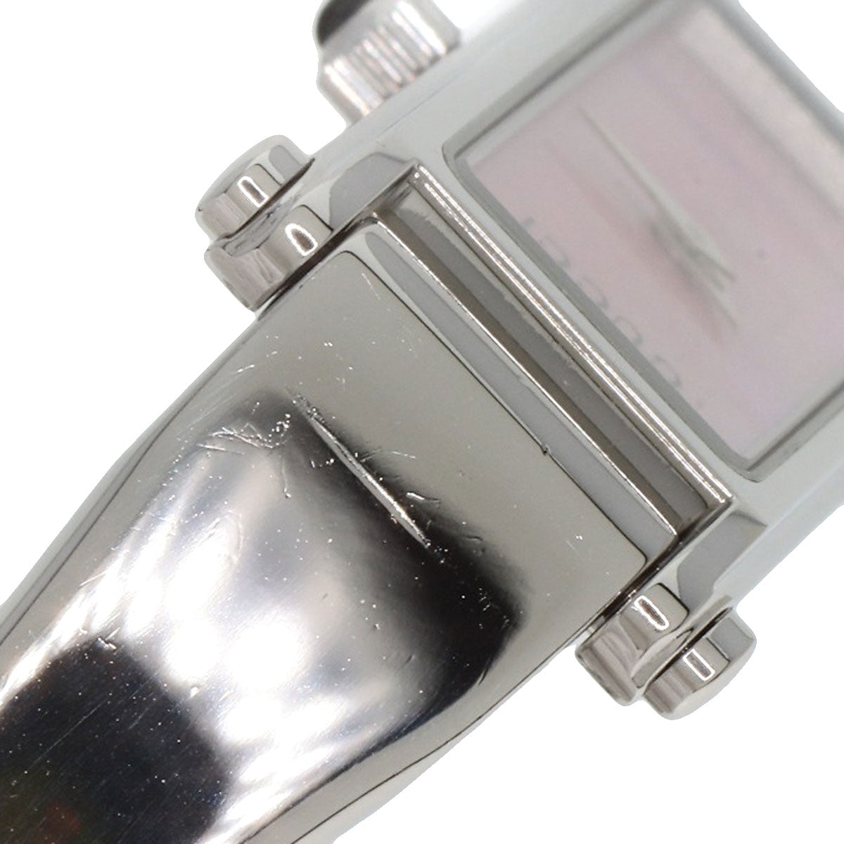 GUCCI Watches Quartz Stainless Steel , Stainless Steel Silver 1500L Pink shell dial Women  d