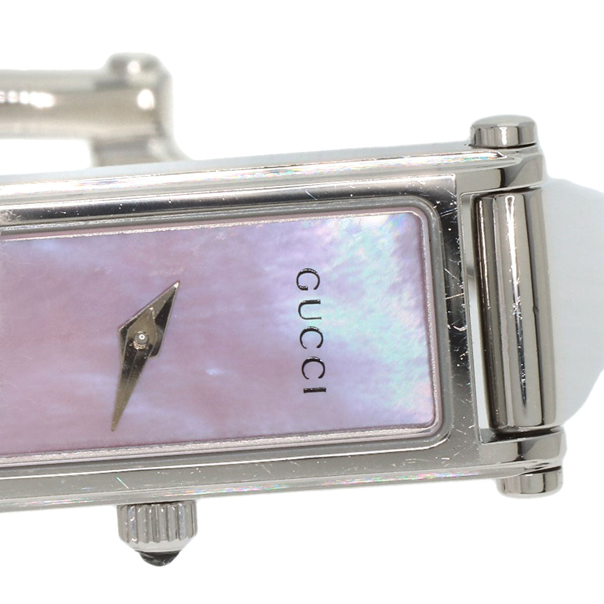 GUCCI Watches Quartz Stainless Steel , Stainless Steel Silver 1500L Pink shell dial Women  d