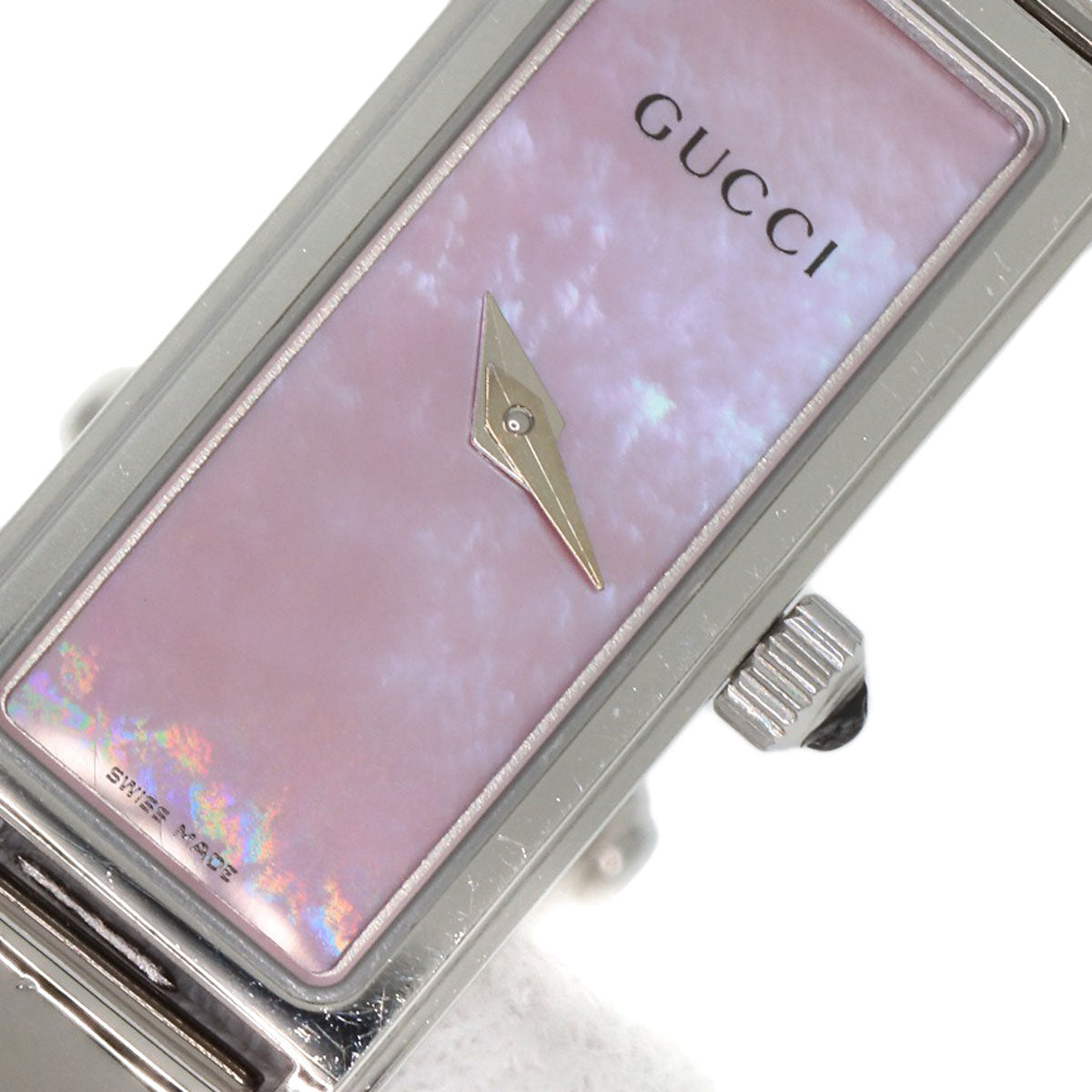 GUCCI Watches Quartz Stainless Steel , Stainless Steel Silver 1500L Pink shell dial Women  d