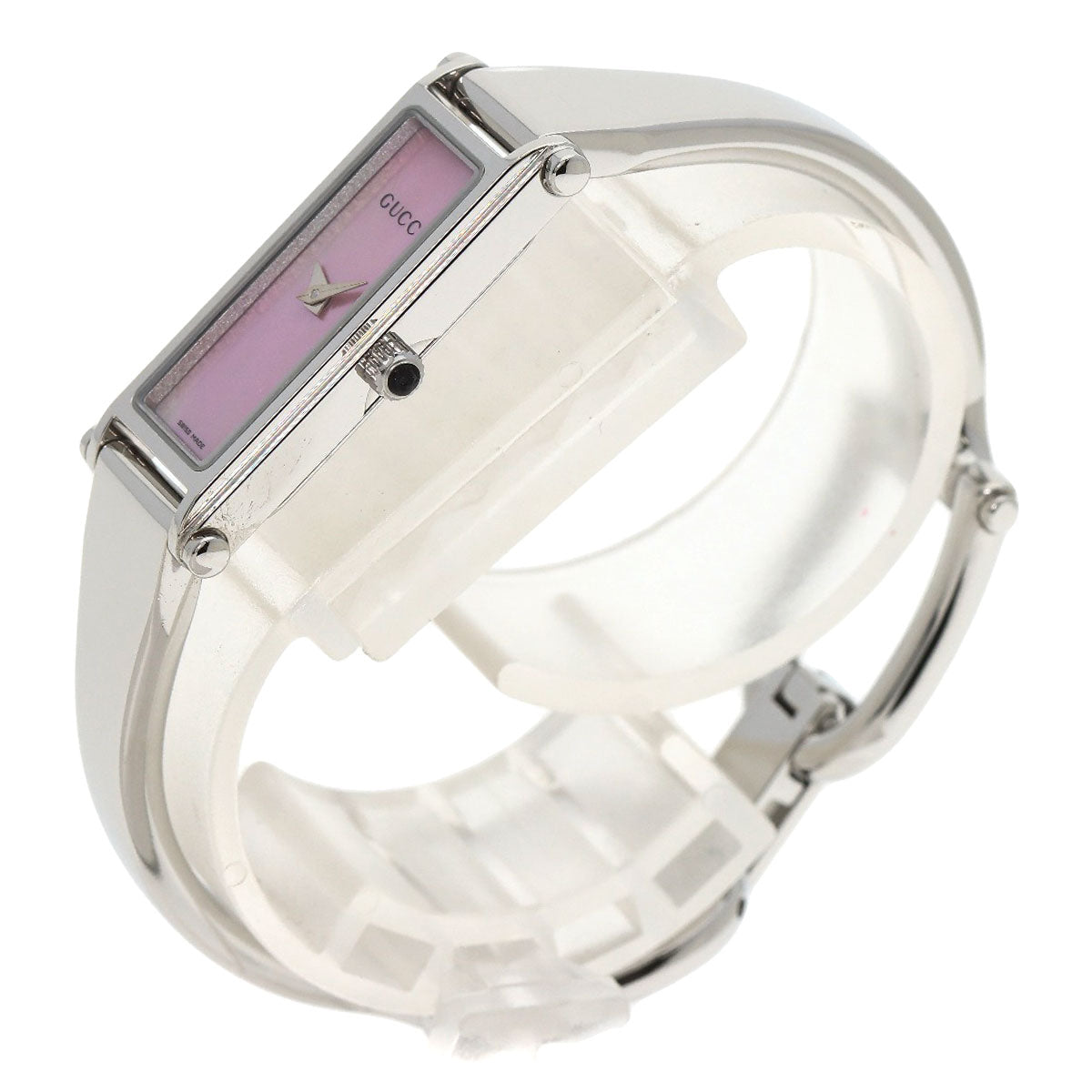 GUCCI Watches Quartz Stainless Steel , Stainless Steel Silver 1500L Pink shell dial Women  d