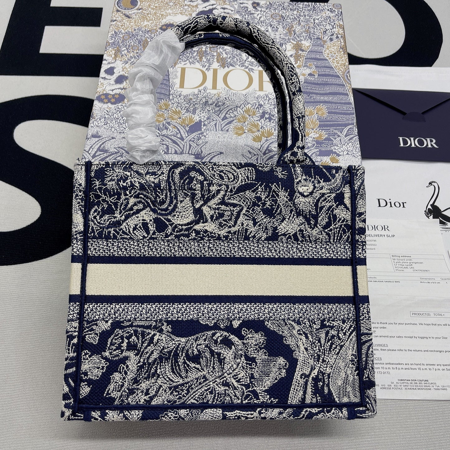 Top Quality Small Book Tote Blue, For Women, Womens Handbags 26.5cm/10.5in CD M1265ZRGO_M928