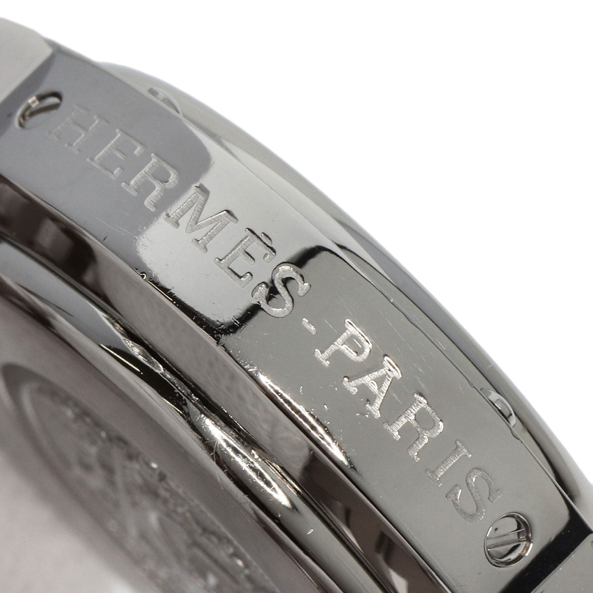 HERMES Watches Quartz CL1.310 Stainless Steel , Stainless Steel Silver Clipper Chronograph blue dial Women  d