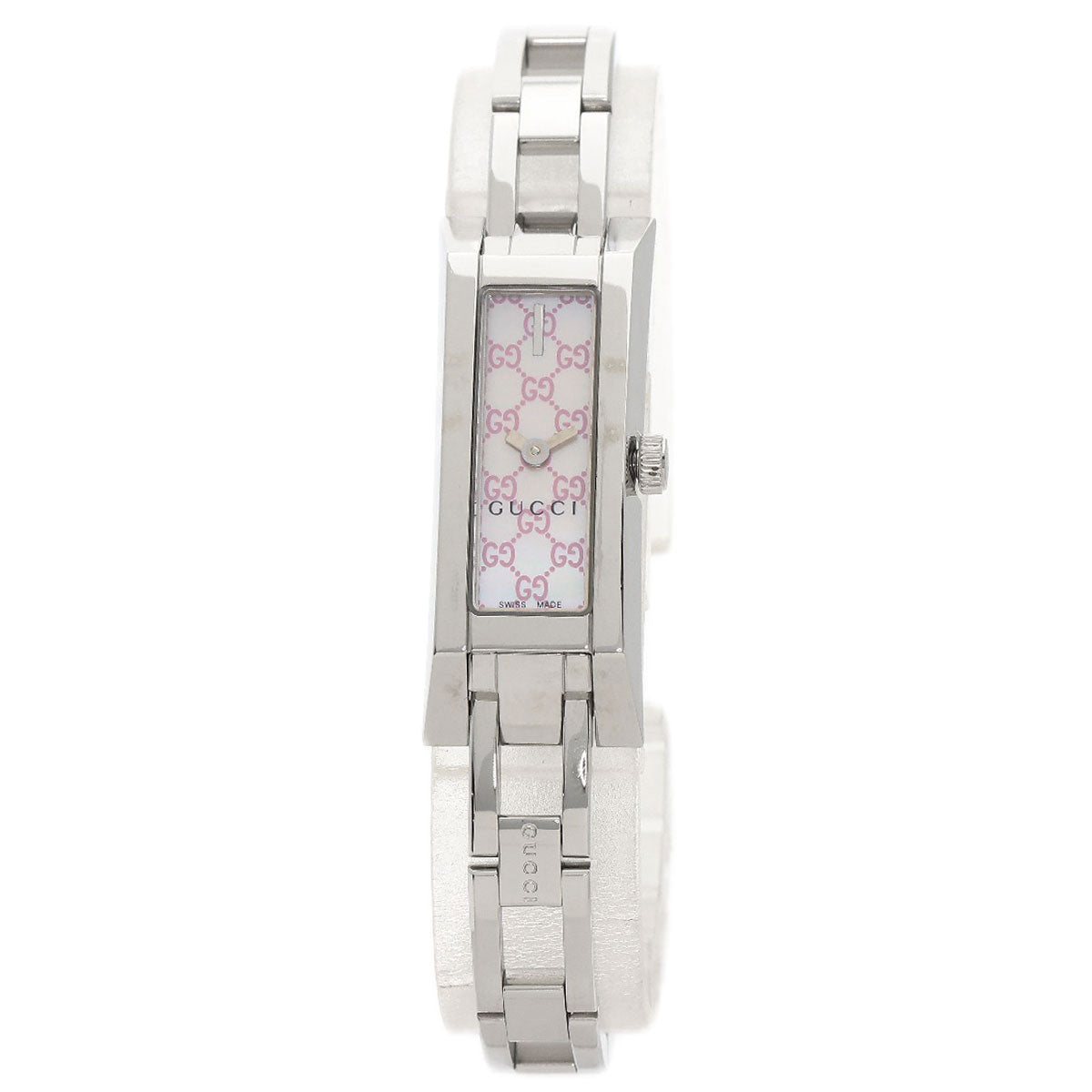 GUCCI Watches Quartz YA110 Stainless Steel , Stainless Steel Silver GG White shell dial Women  d