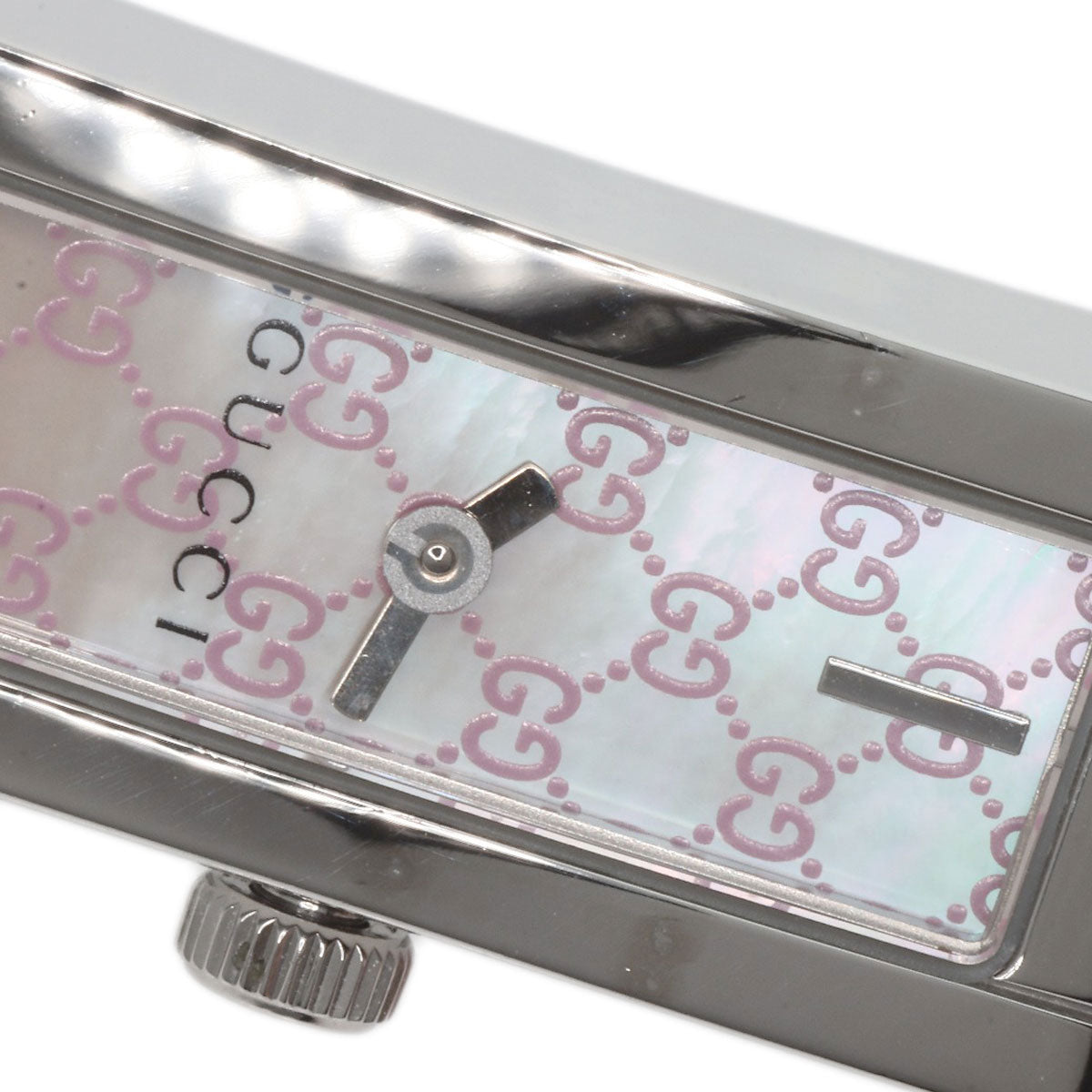 GUCCI Watches Quartz YA110 Stainless Steel , Stainless Steel Silver GG White shell dial Women  d