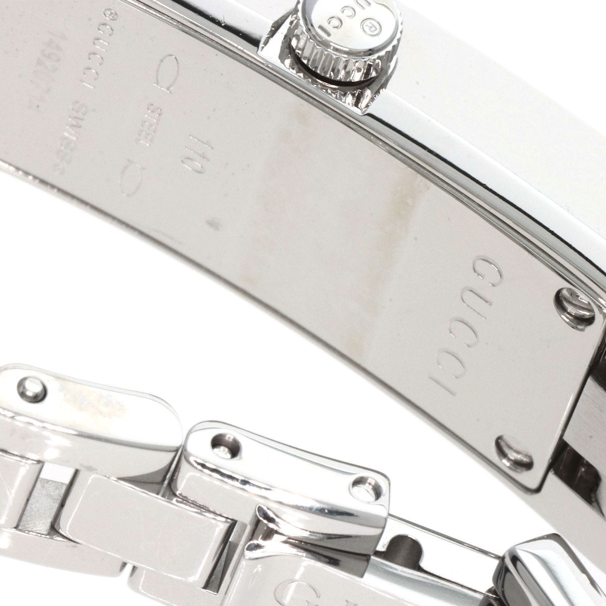 GUCCI Watches Quartz YA110 Stainless Steel , Stainless Steel Silver GG White shell dial Women  d