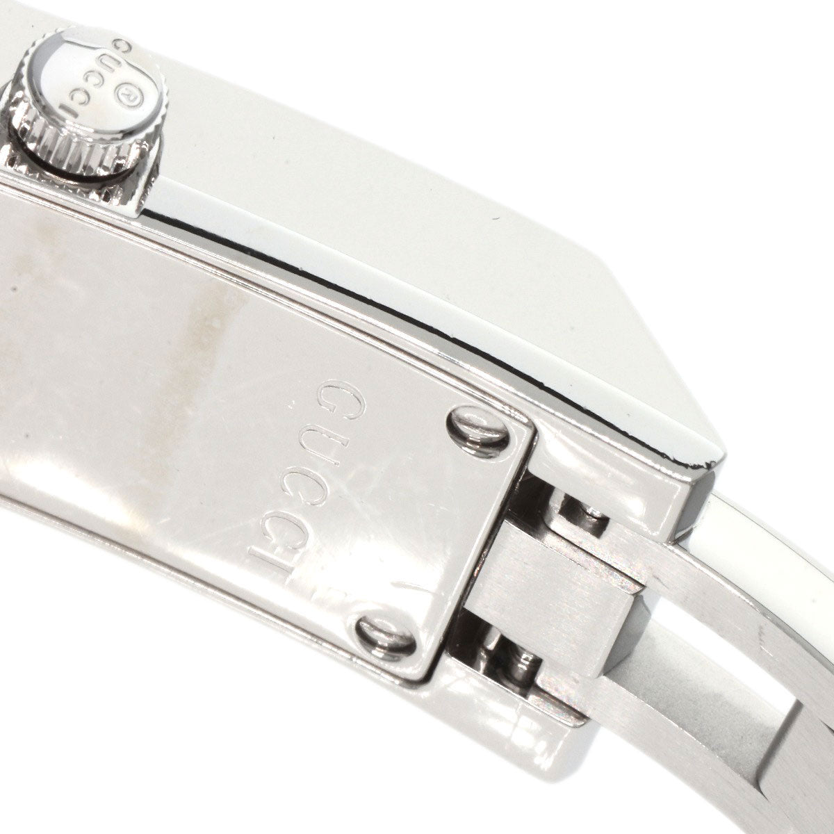 GUCCI Watches Quartz YA110 Stainless Steel , Stainless Steel Silver GG White shell dial Women  d
