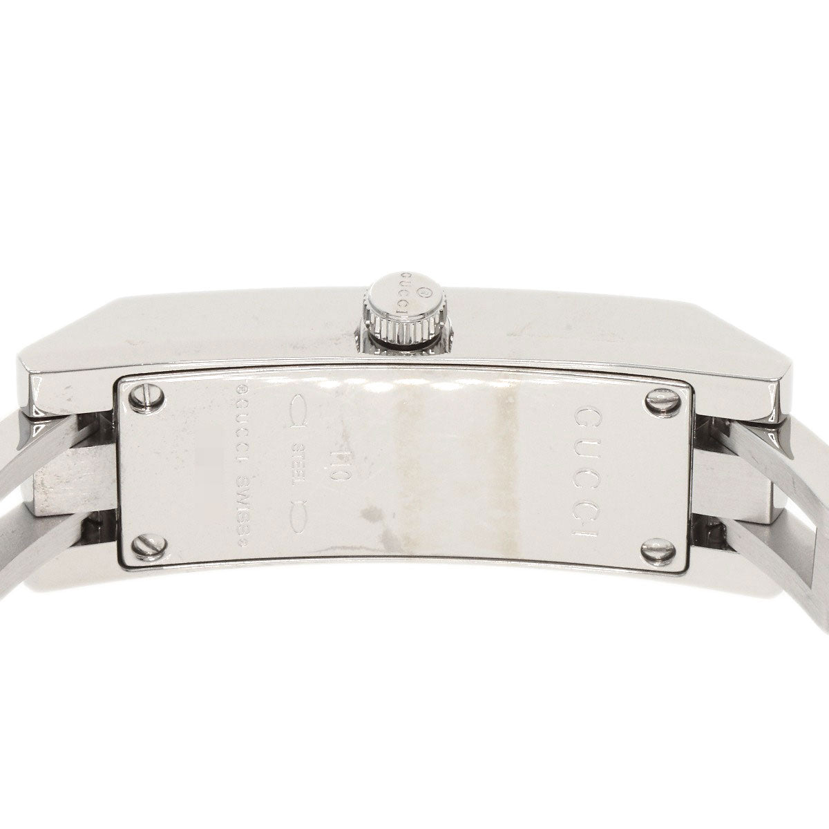 GUCCI Watches Quartz YA110 Stainless Steel , Stainless Steel Silver GG White shell dial Women  d