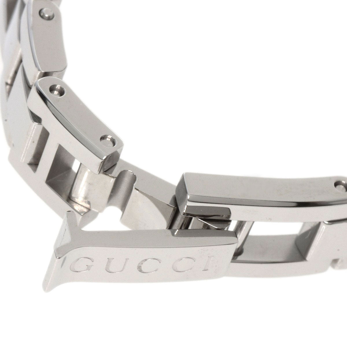 GUCCI Watches Quartz YA110 Stainless Steel , Stainless Steel Silver GG White shell dial Women  d