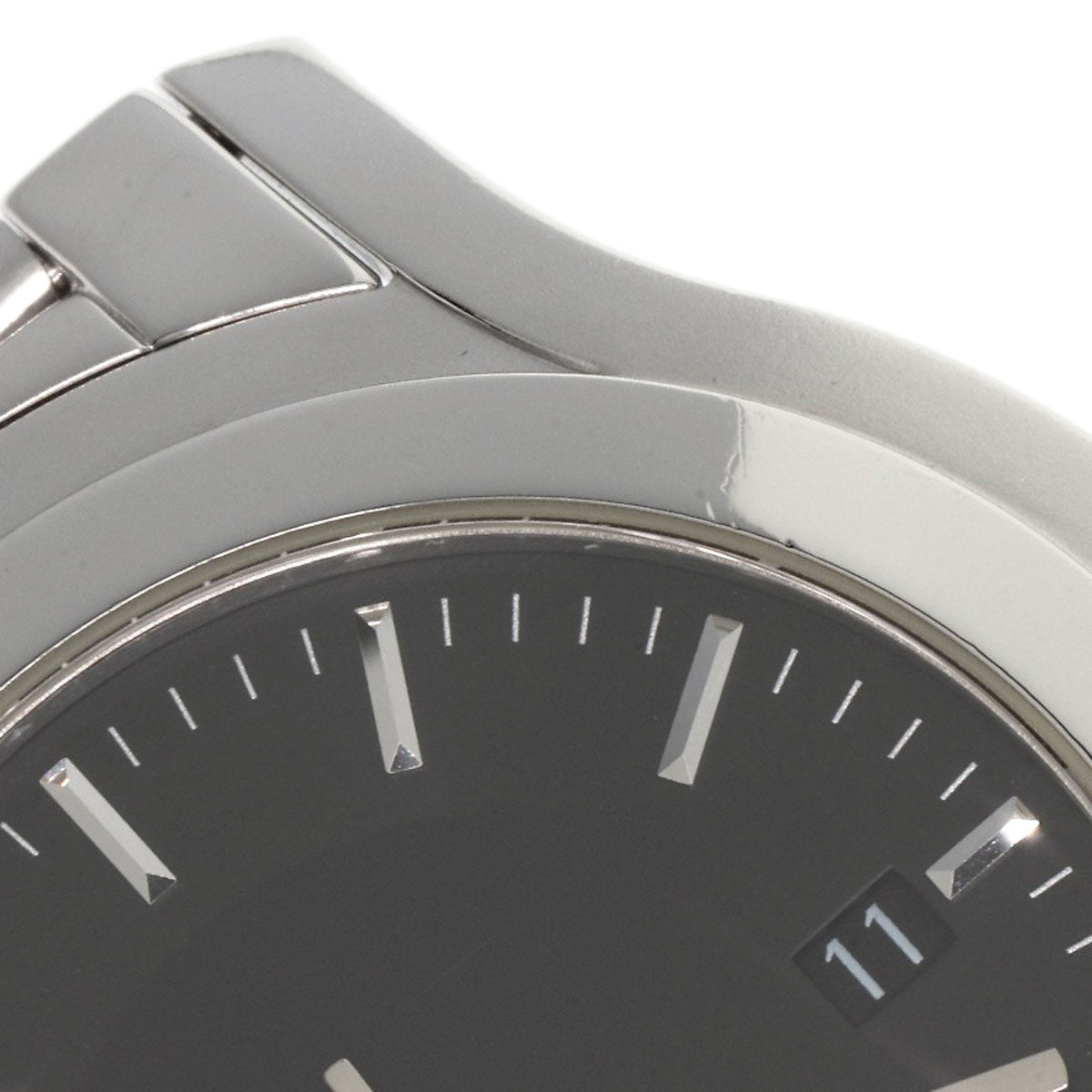 GUCCI Watches Quartz Stainless Steel , Stainless Steel Silver 5500XL black dial mens  d