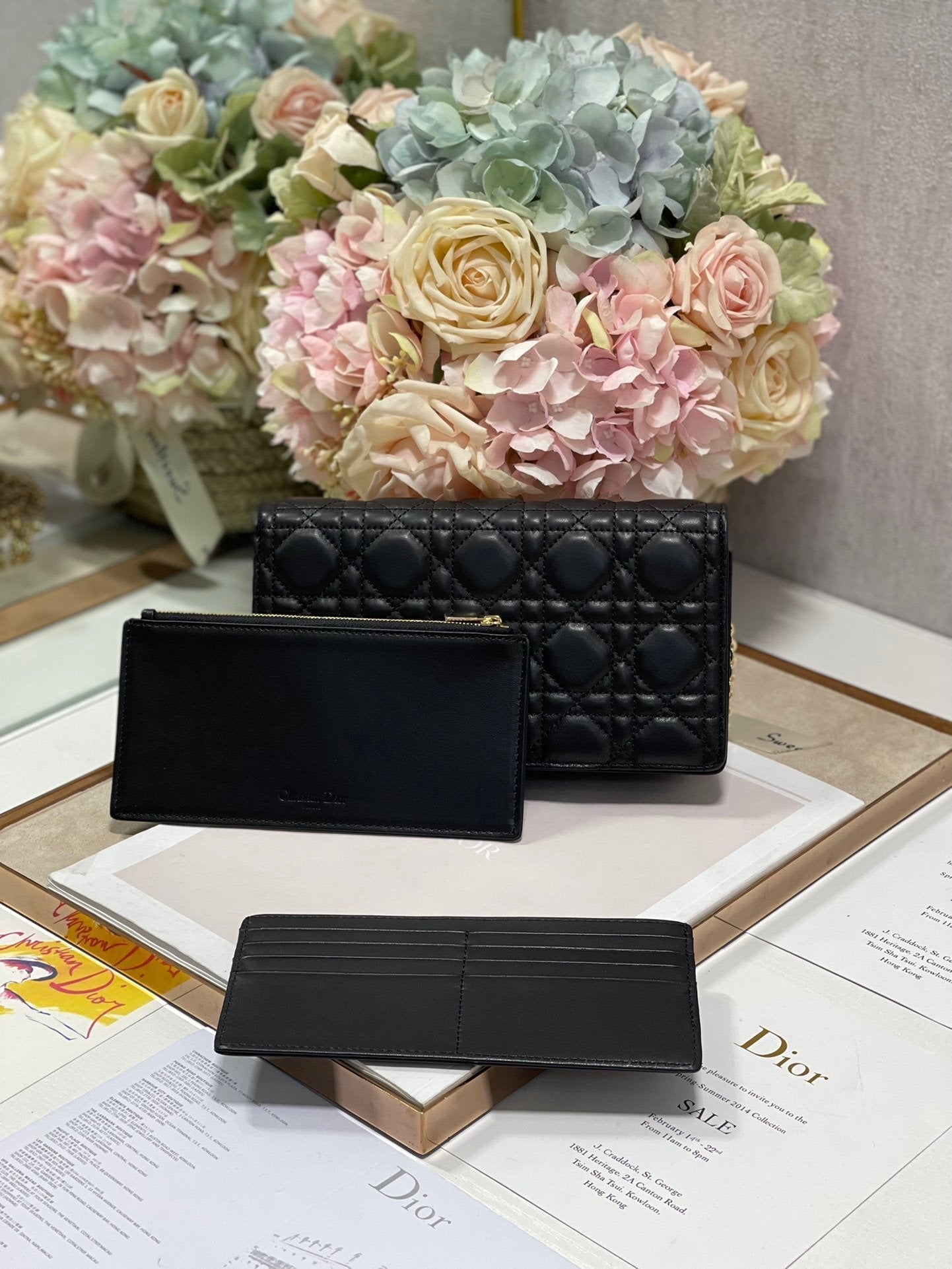 Top Quality Lady Pouch Black, For Women, Womens Handbags 8.5in/21.5cm CD S0204SLOI_M989
