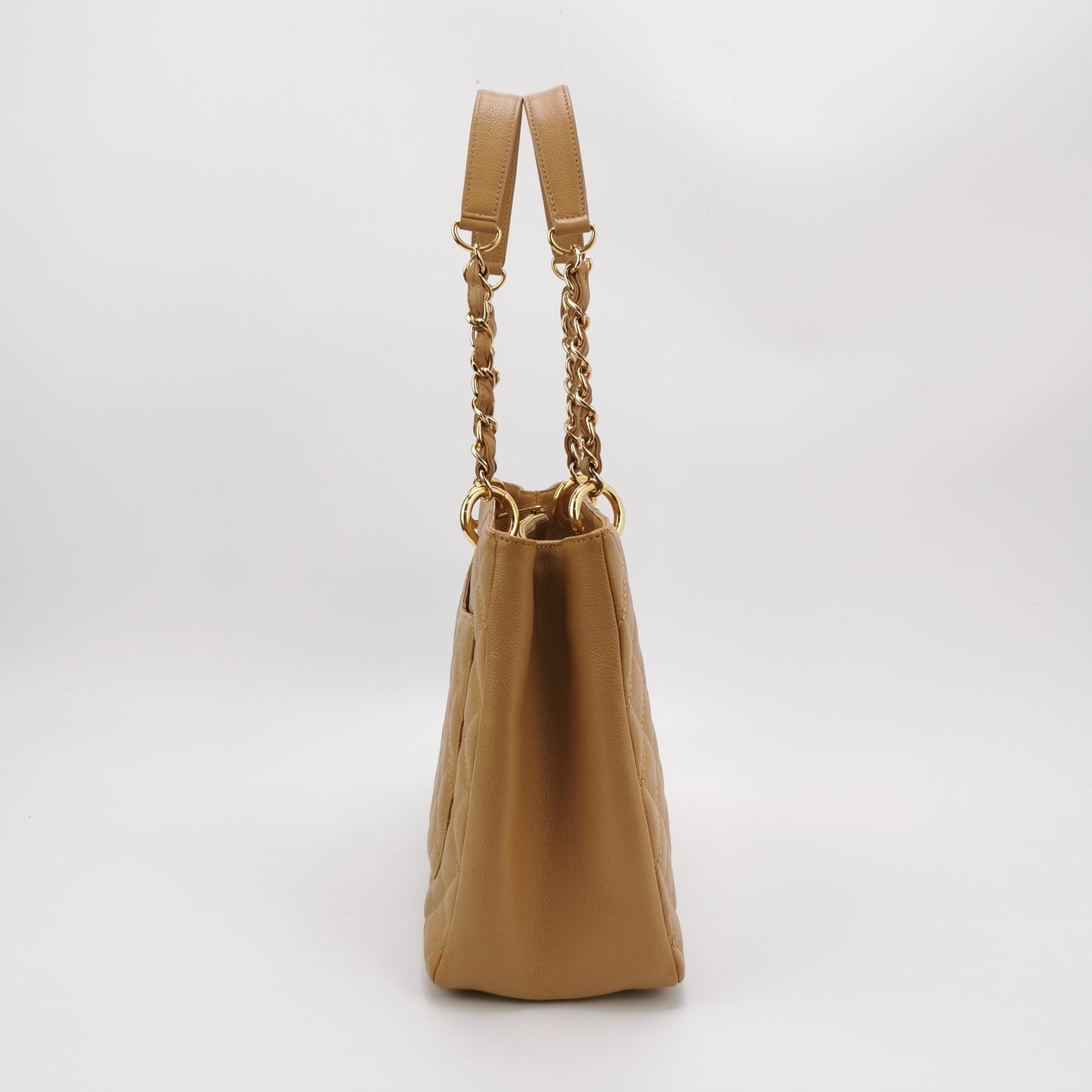 Chanel GST Grand Shopping Tote Camel Tan Caviar Leather PM, 2006-2008
