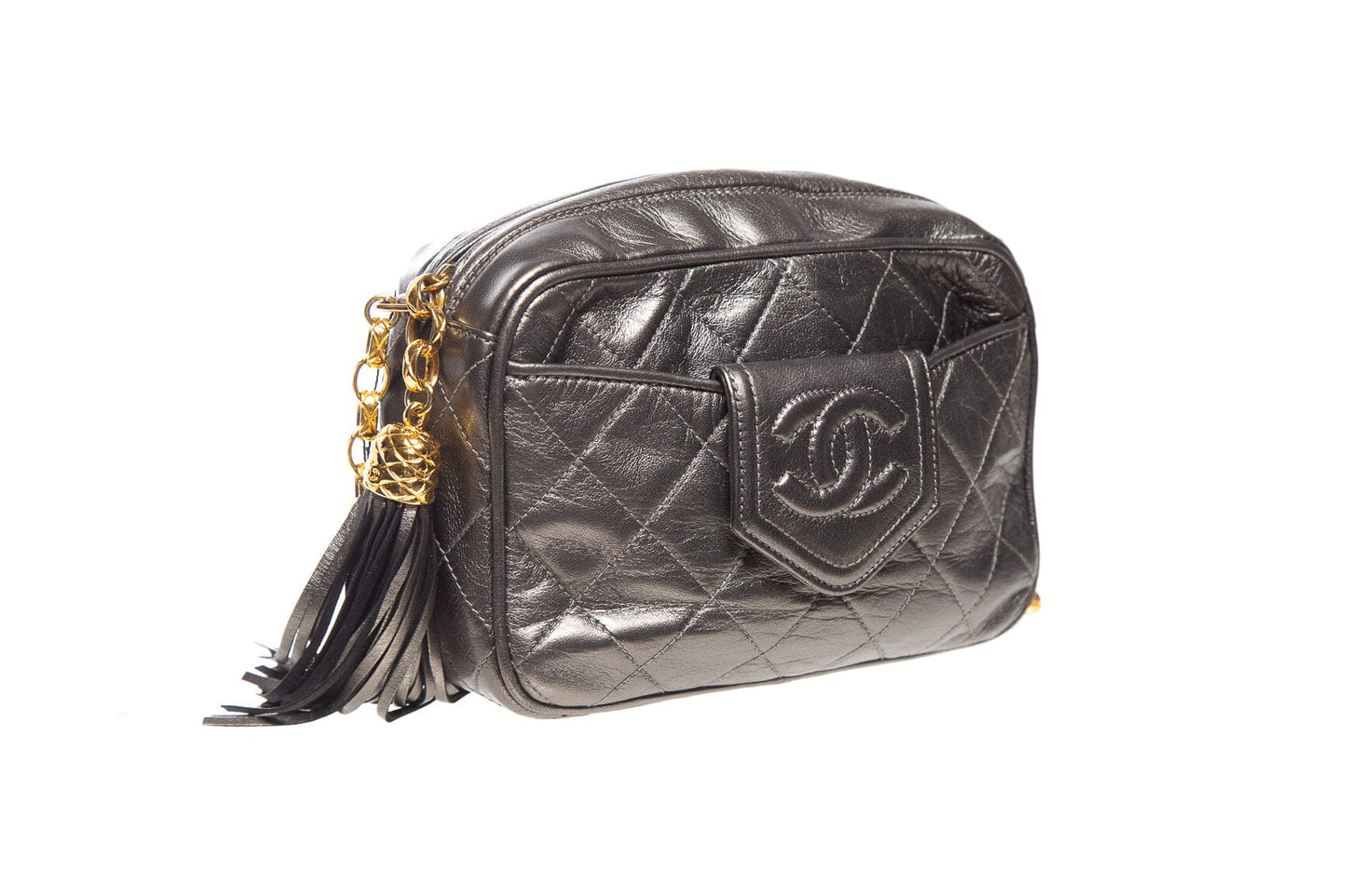 Chanel   1989-1991 Metallic Cross-Body