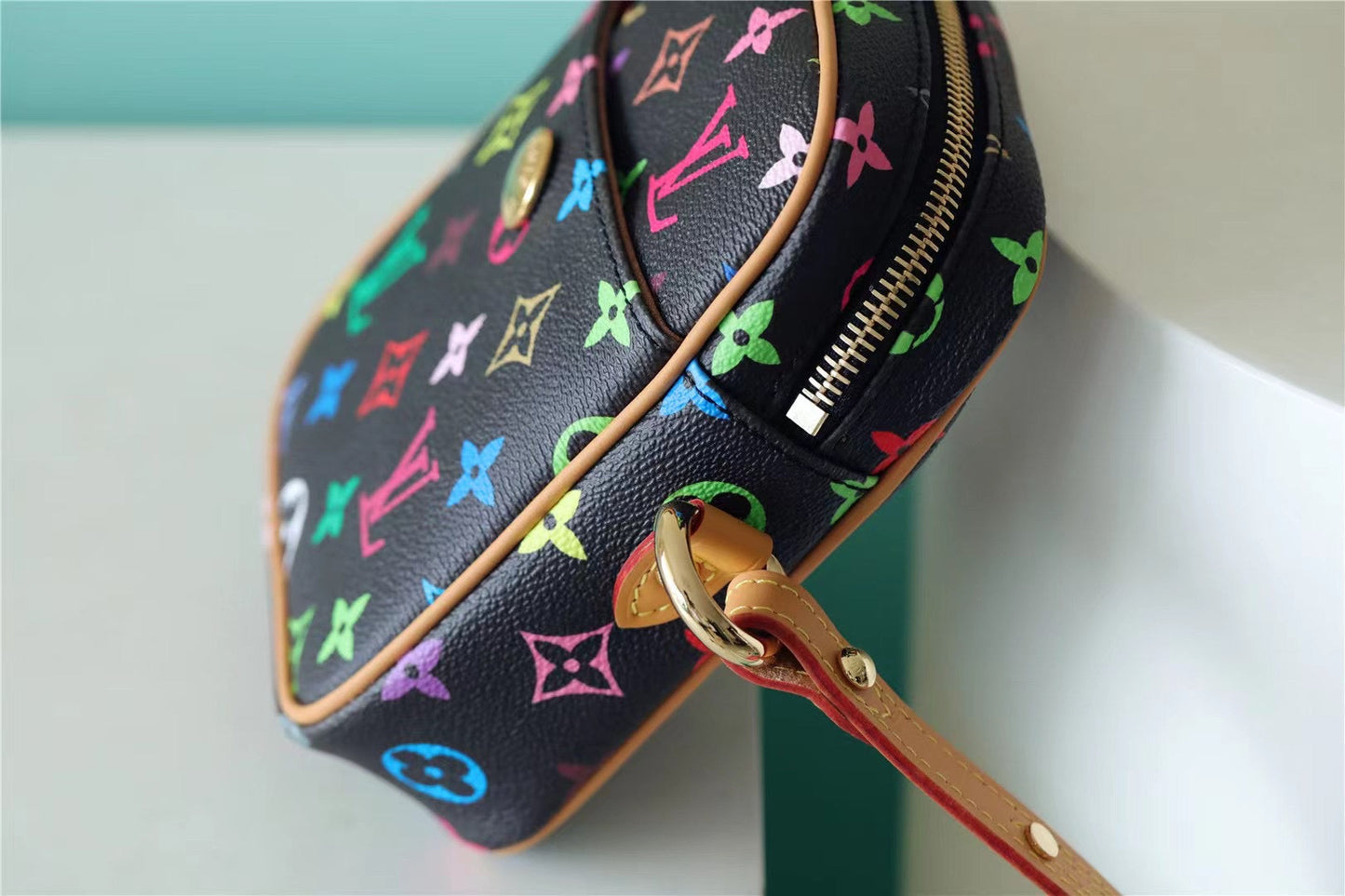 Top Quality Rift Bag Monogram Multicolore Canvas Black For Women, Womens Handbags, Shoulder And crossbody Bags 5.7in/13.5cm Top Quality