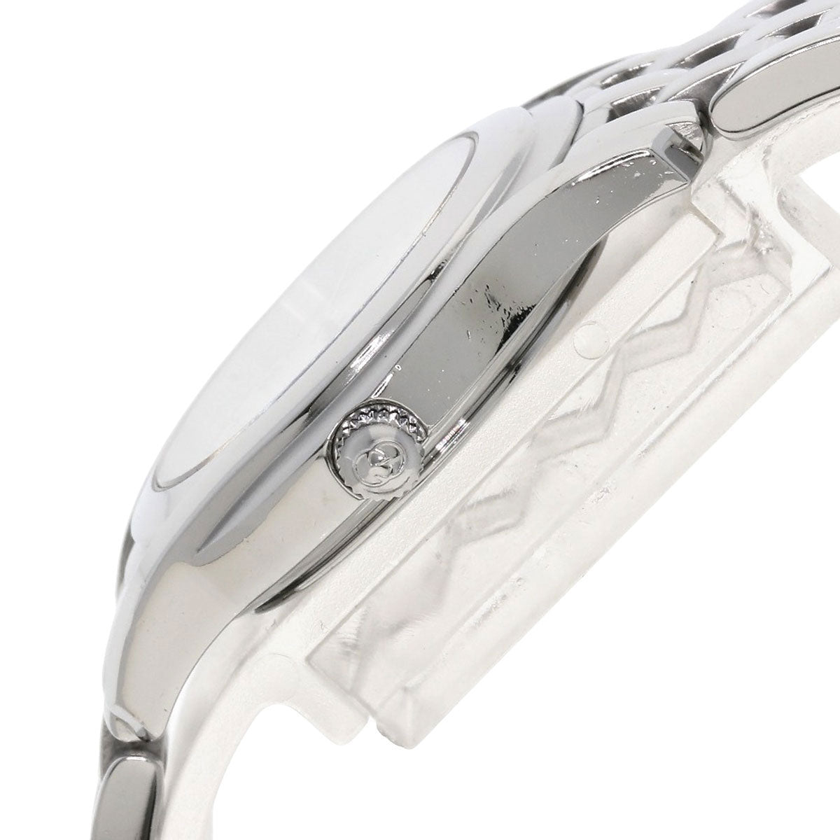 GUCCI Watches Quartz 5500L Stainless Steel , Stainless Steel Silver Round face Silver dial Women  d