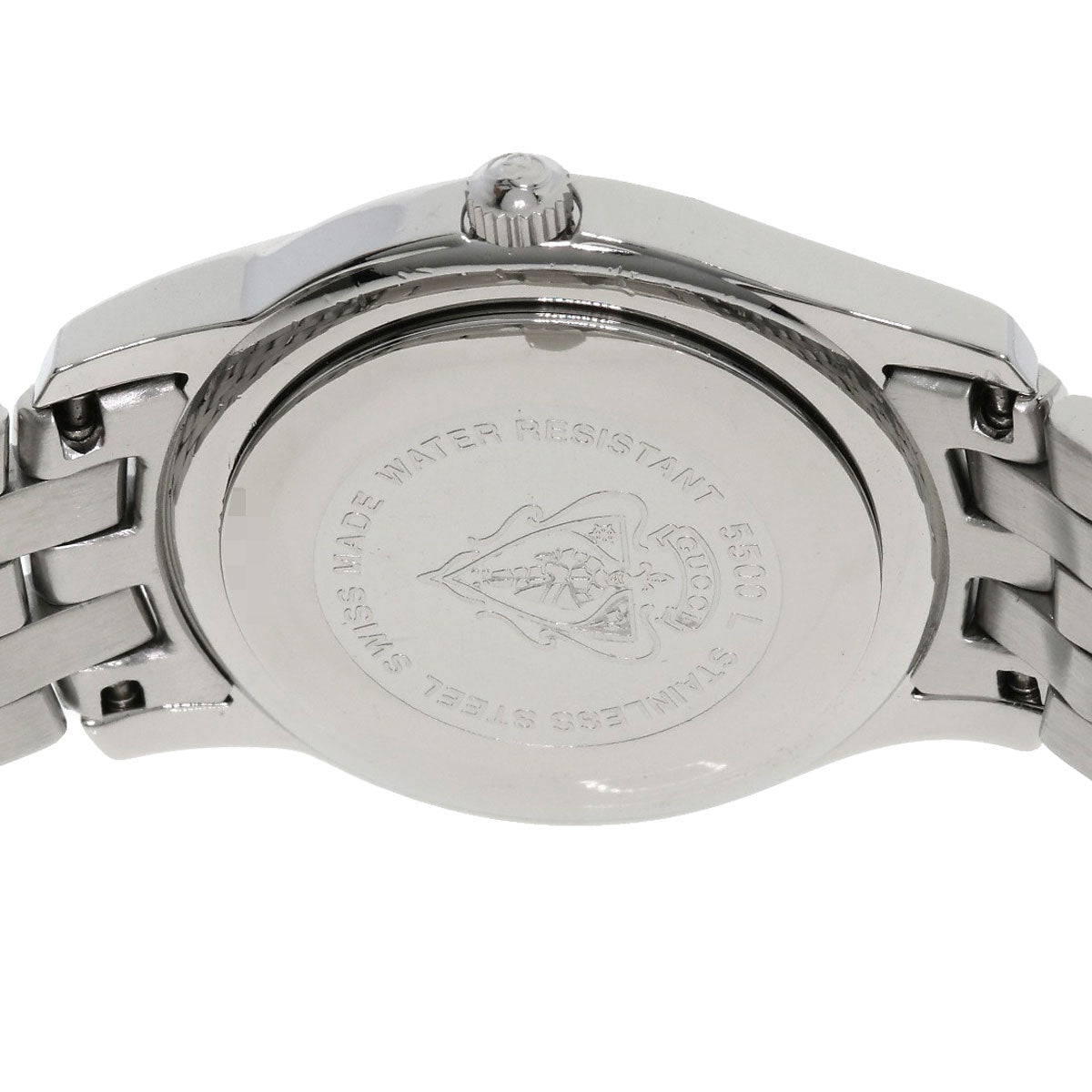 GUCCI Watches Quartz 5500L Stainless Steel , Stainless Steel Silver Round face Silver dial Women  d