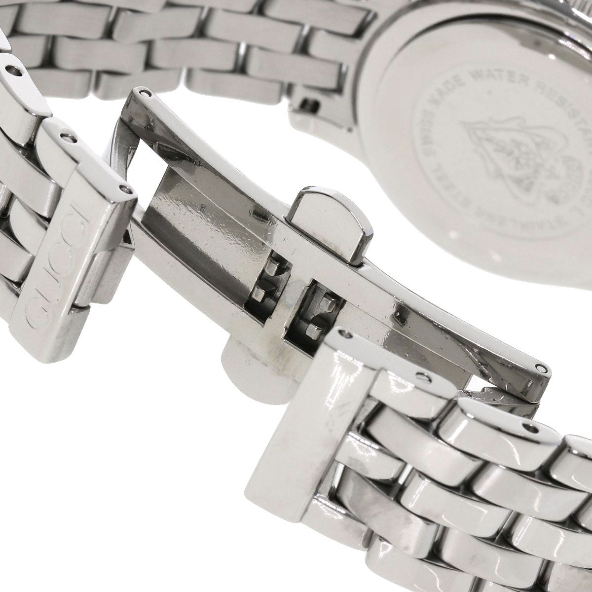 GUCCI Watches Quartz 5500L Stainless Steel , Stainless Steel Silver Round face Silver dial Women  d