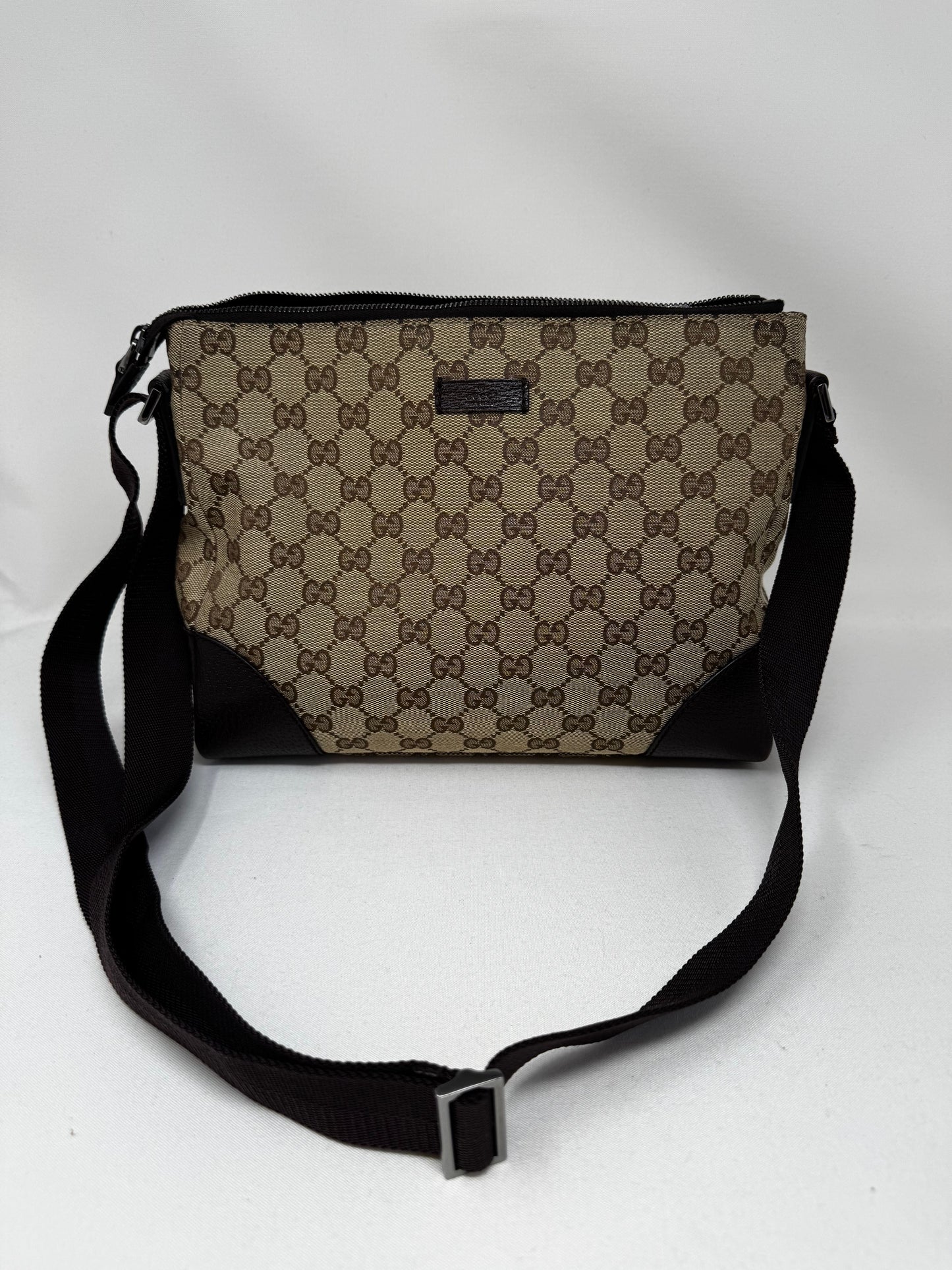 Gucci Joy Messenger Bag GG Canvas Small Brown B-