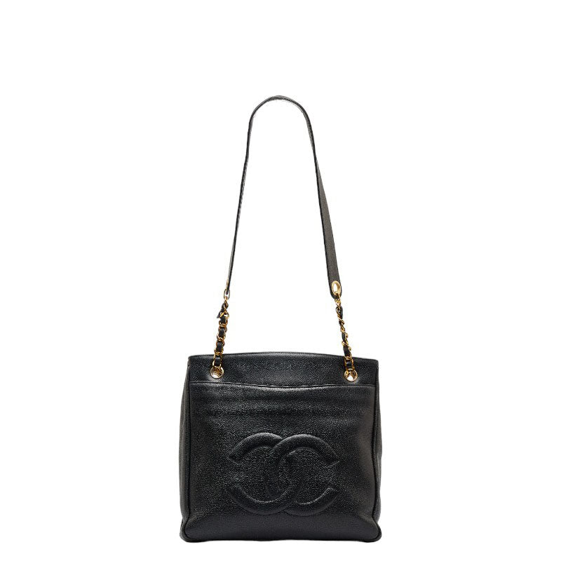 Chanel Cocomark Gold  Chain houlder Bag  Bag Black Caviar S  Chanel