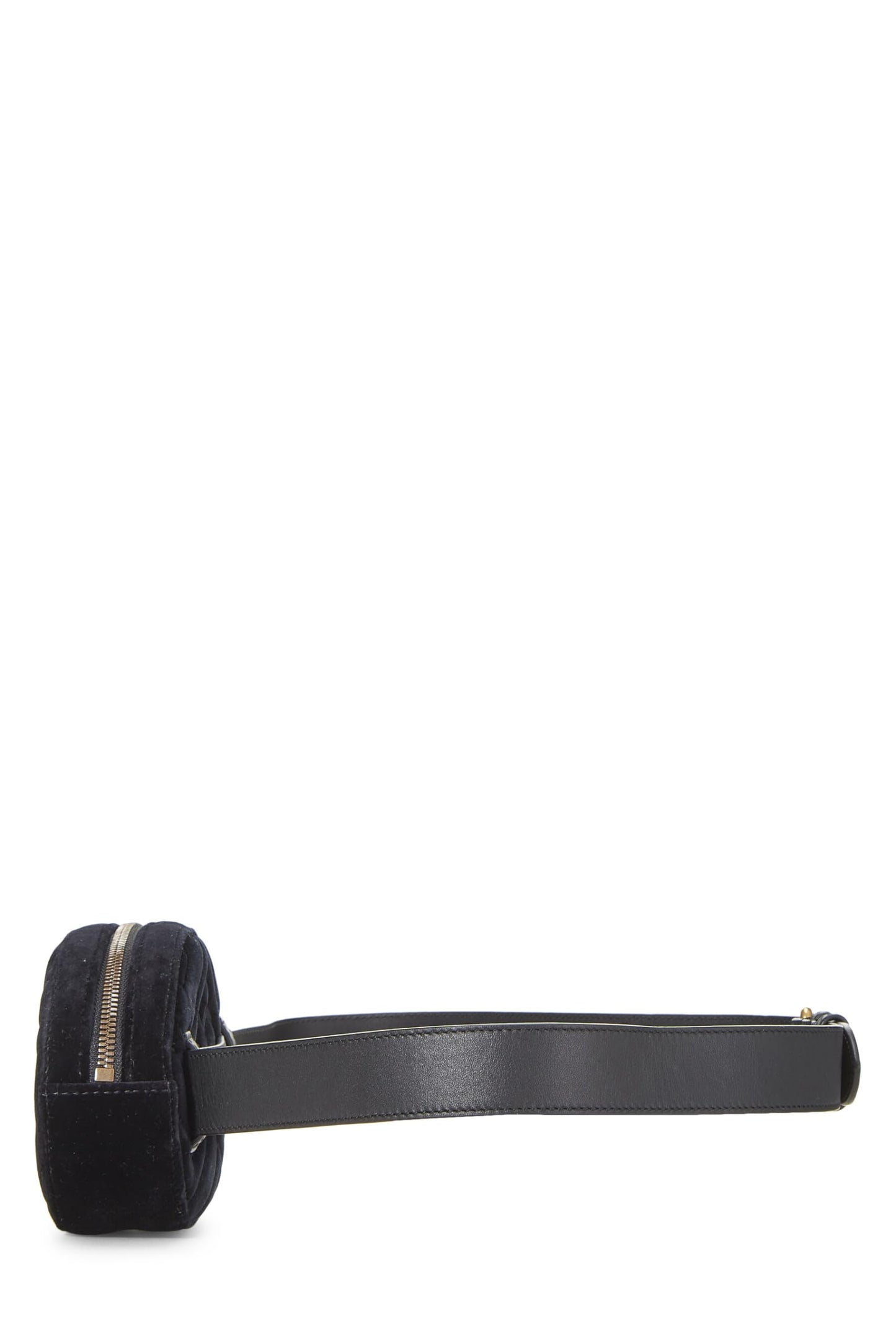 Gucci, Black Velvet Marmont Belt Bag Mini, Black