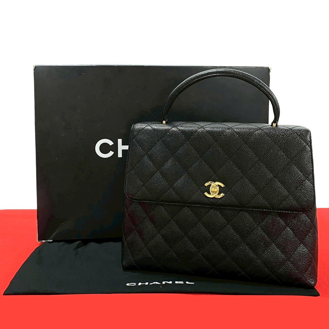 Chanel Matelasse Caviar Leather Handbag
