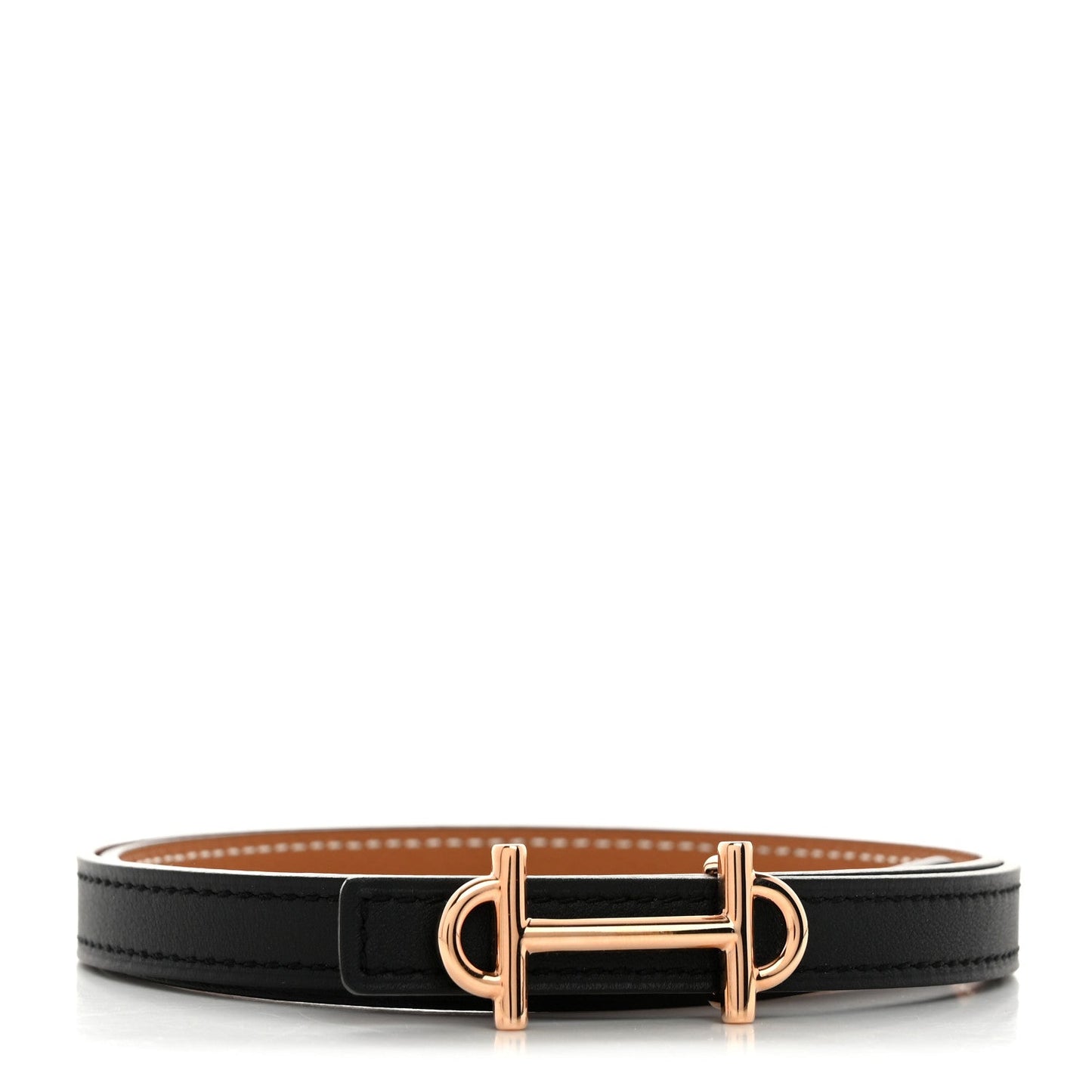 Hermes Swift Epsom 13mm Gamma Belt 70 28 Black Gold