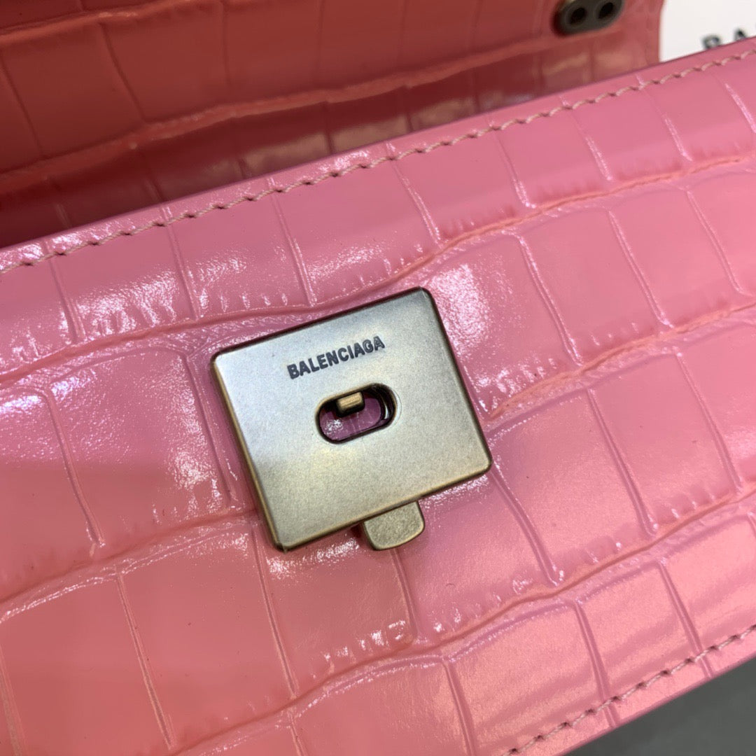 Top Quality Gossip Small On Chain Shoulder Bag Pink, For Women,  Bags 7.4in/19cm