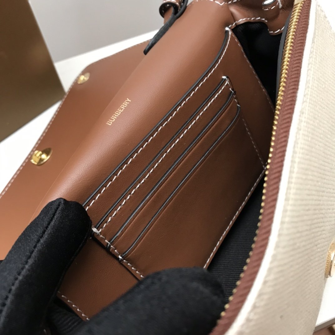 Top Quality Horseferry Print Cotton Canvas Small Crossbody Bag For Women, Bags 7.1in/18cm 80518441
