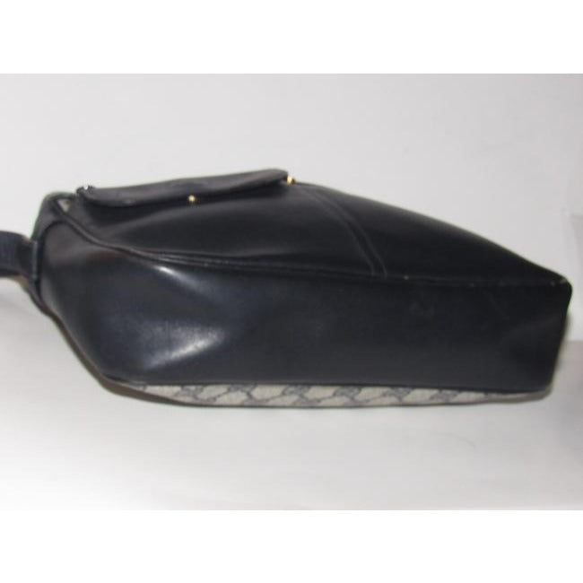 Gucci   Shades Of Blue With Large G Logo Print Coated Canvas And Leather